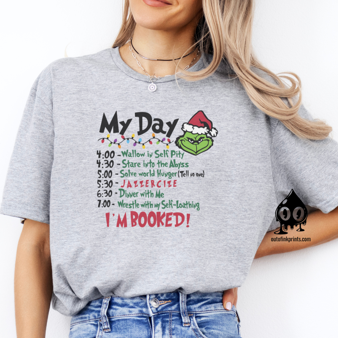 The Grinchy Christmas Schedule T-Shirt