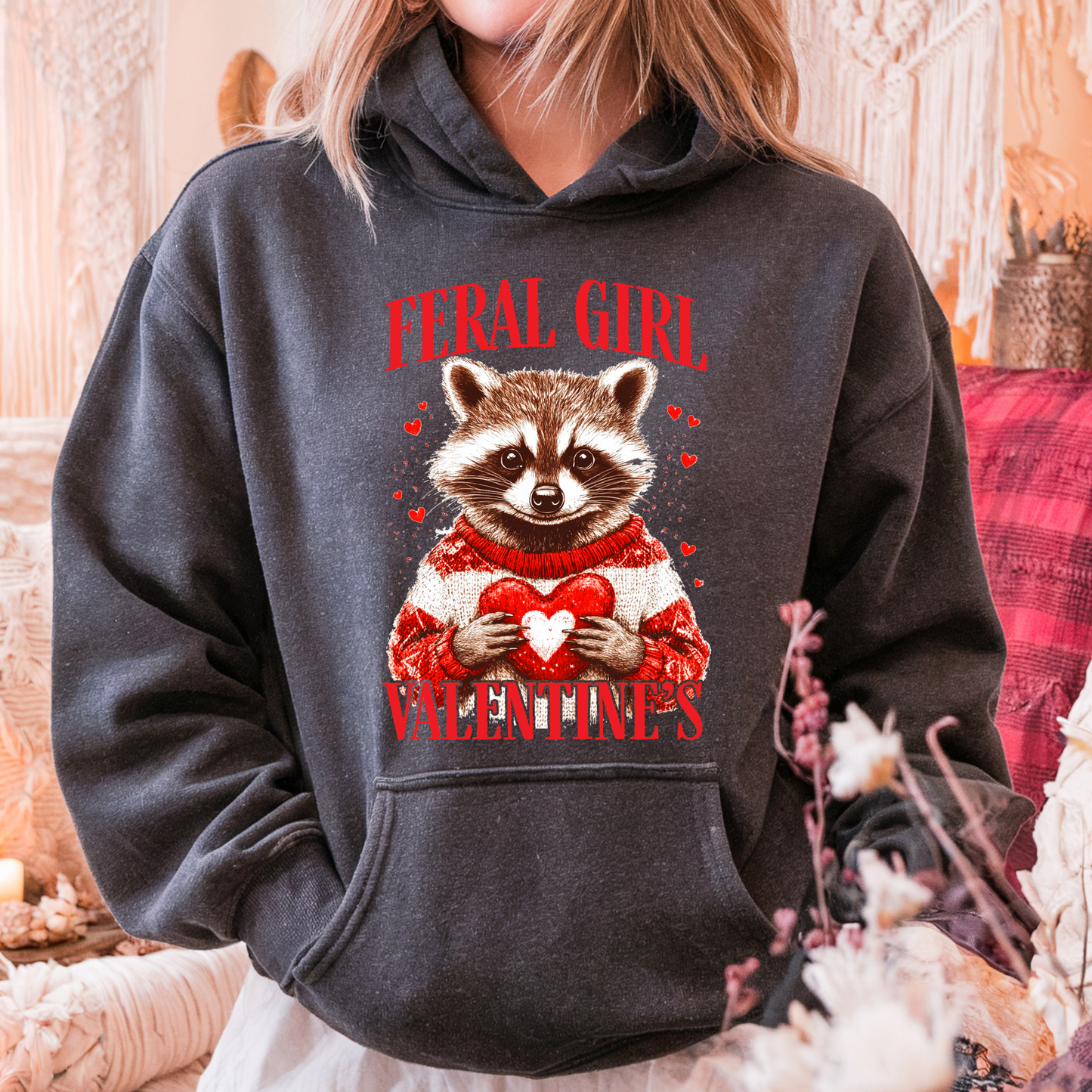 Feral Girl Valentine’s Hoodie
