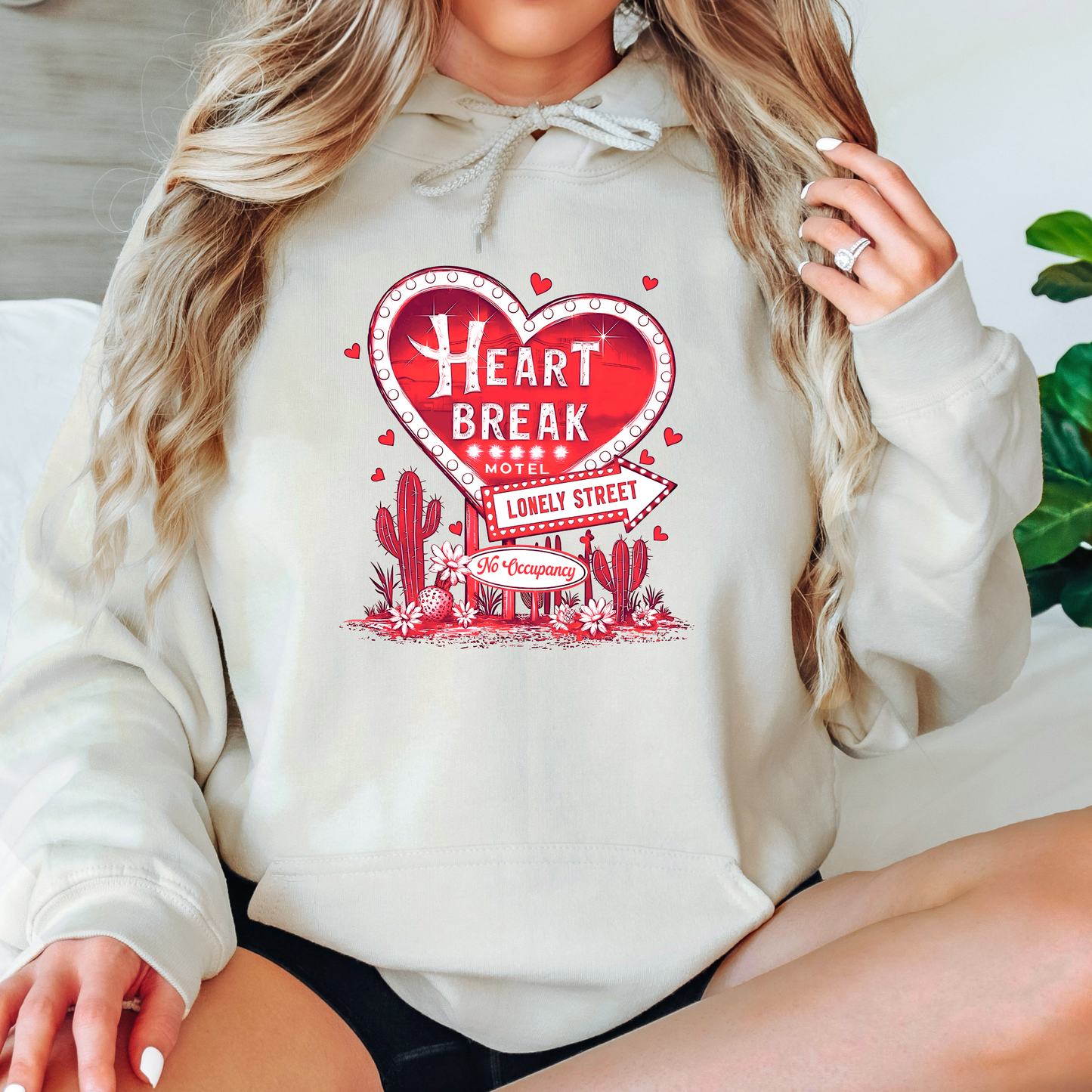 Heartbreak Motel Red Hoodie