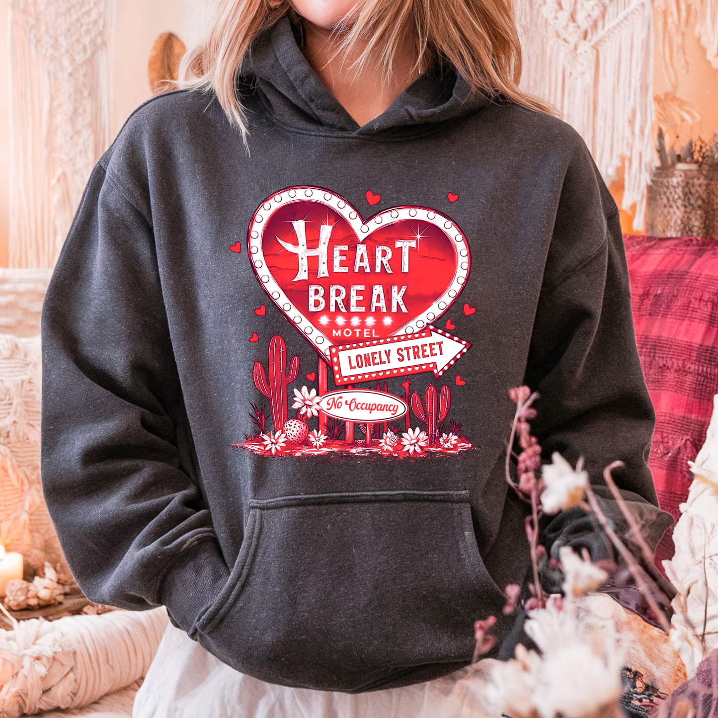 Heartbreak Motel Red Hoodie