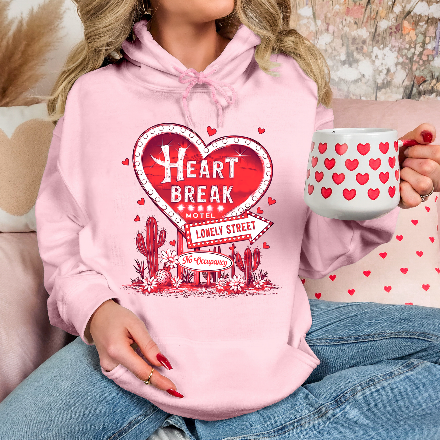 Heartbreak Motel Red Hoodie