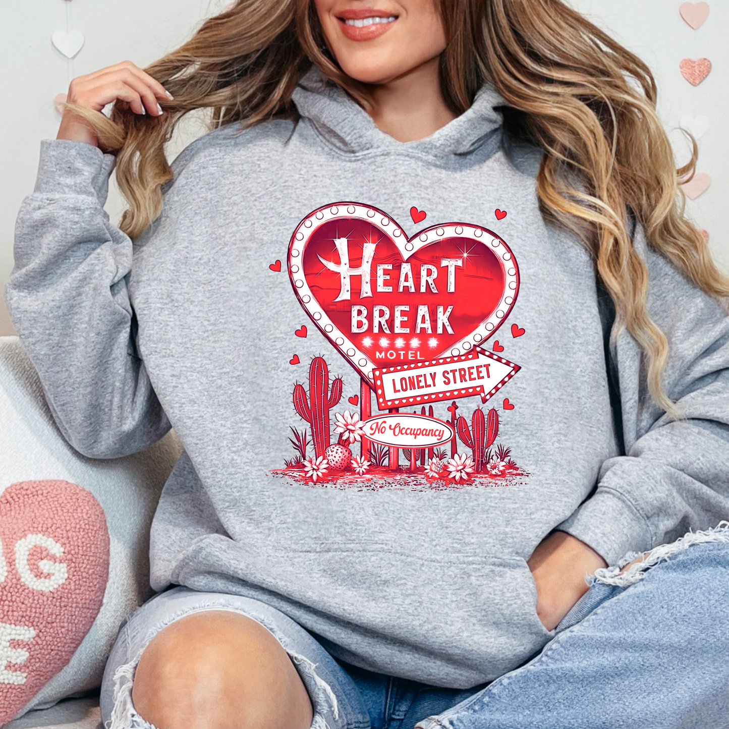 Heartbreak Motel Red Hoodie