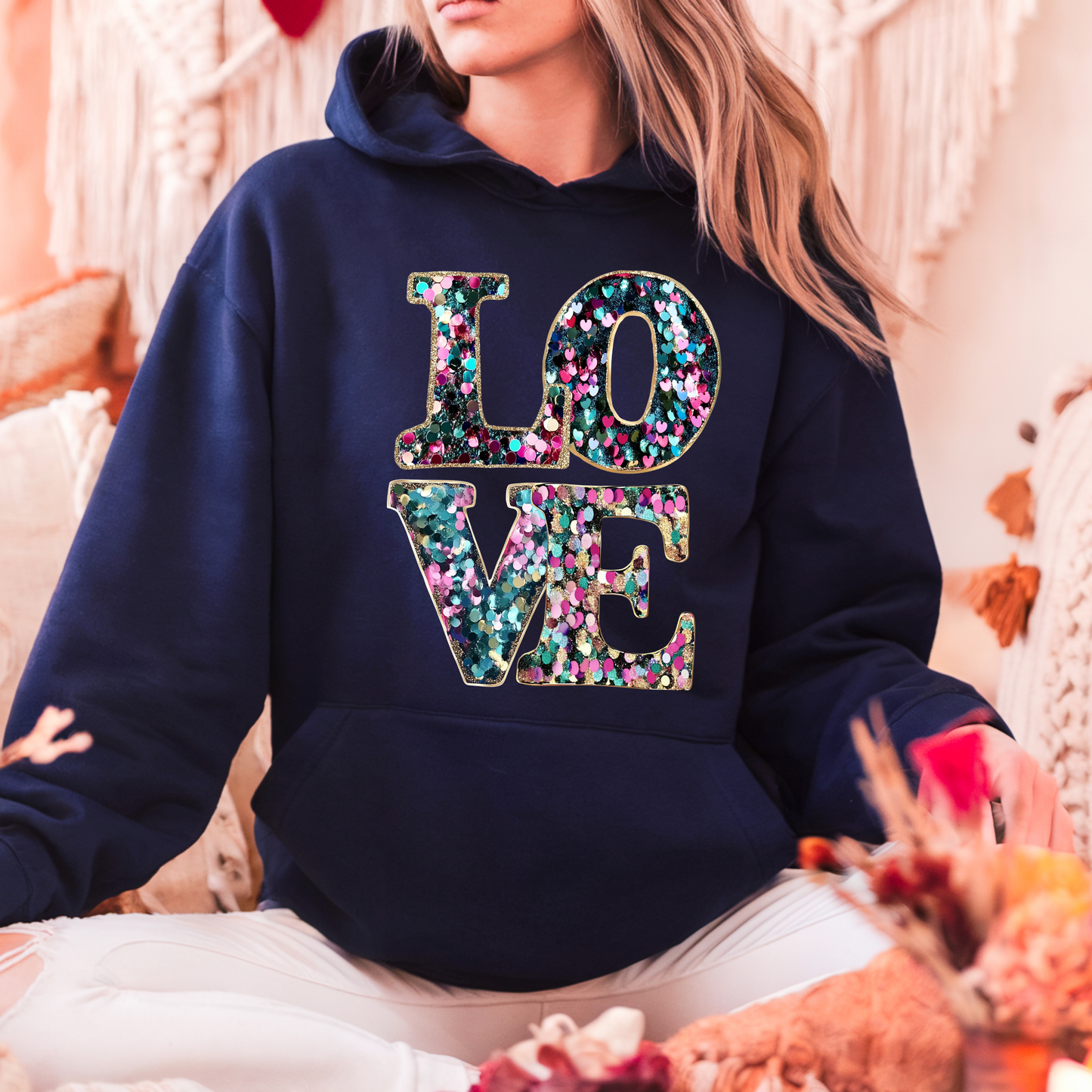 Confetti “LOVE” Hoodie