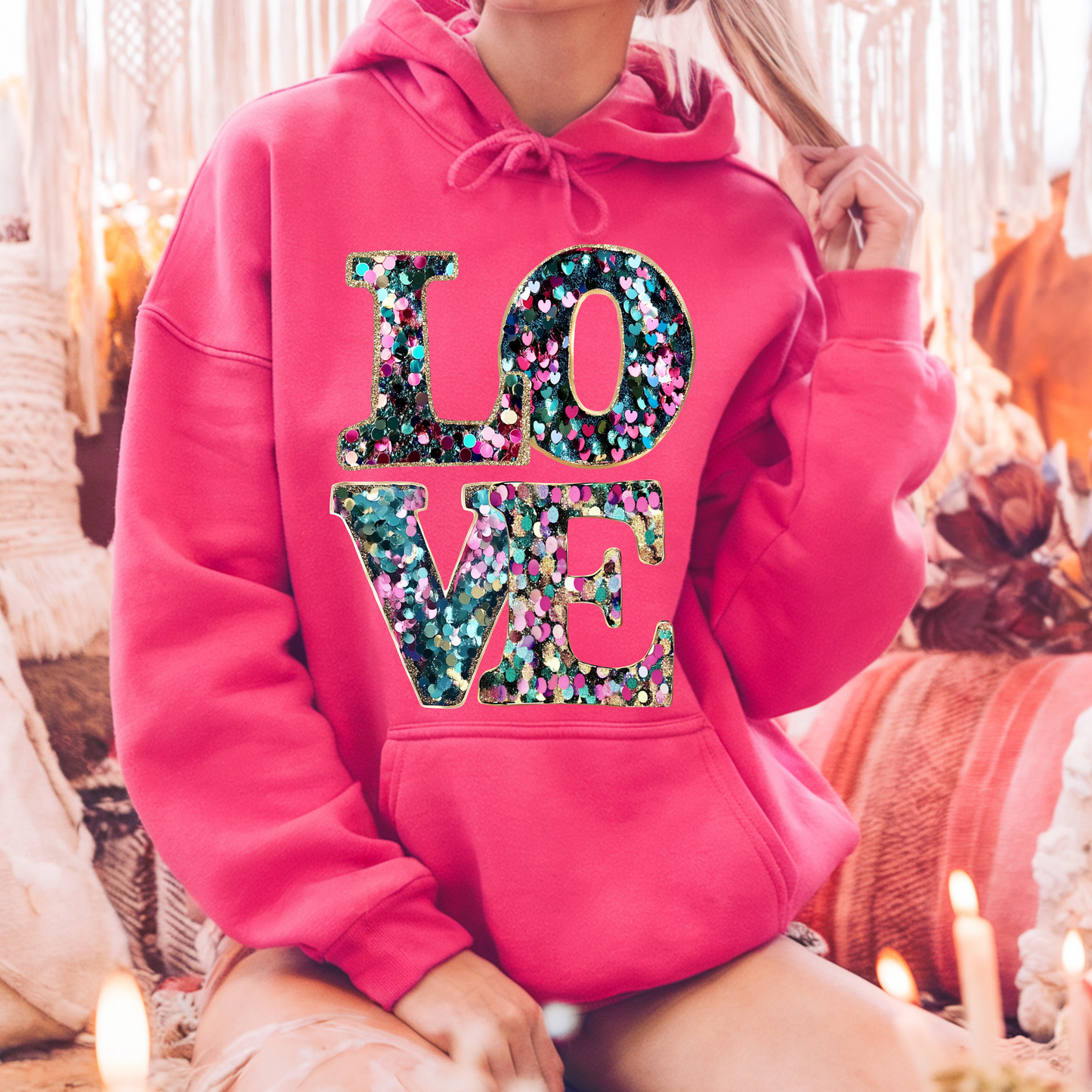 Confetti “LOVE” Hoodie