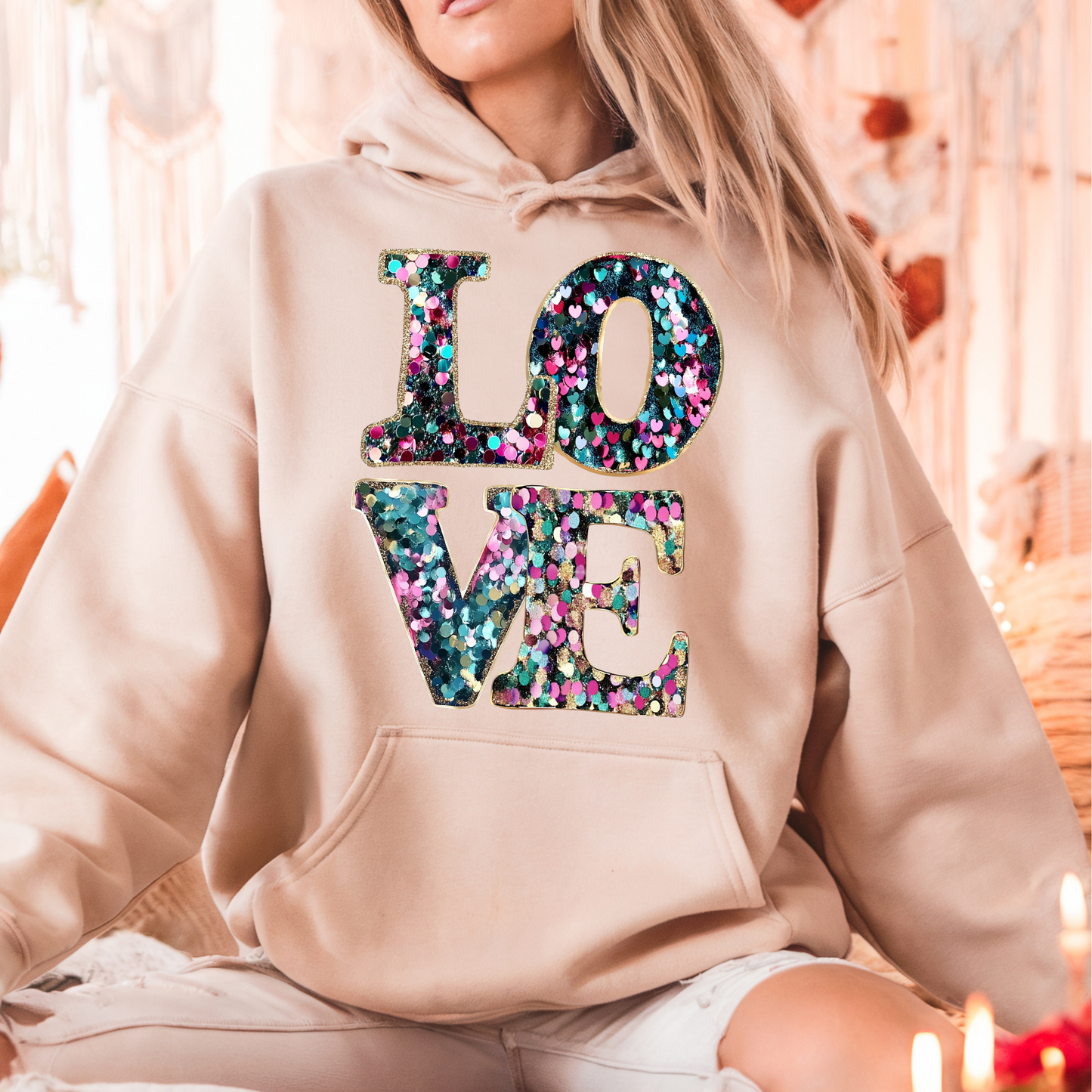 Confetti “LOVE” Hoodie