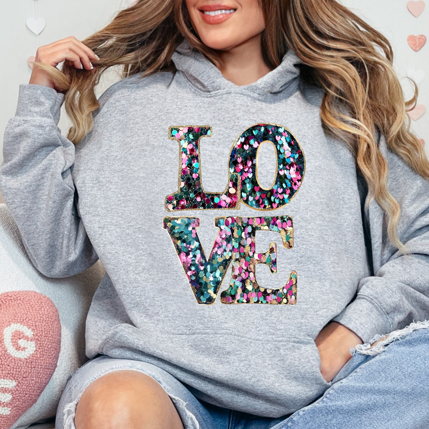 Confetti “LOVE” Hoodie