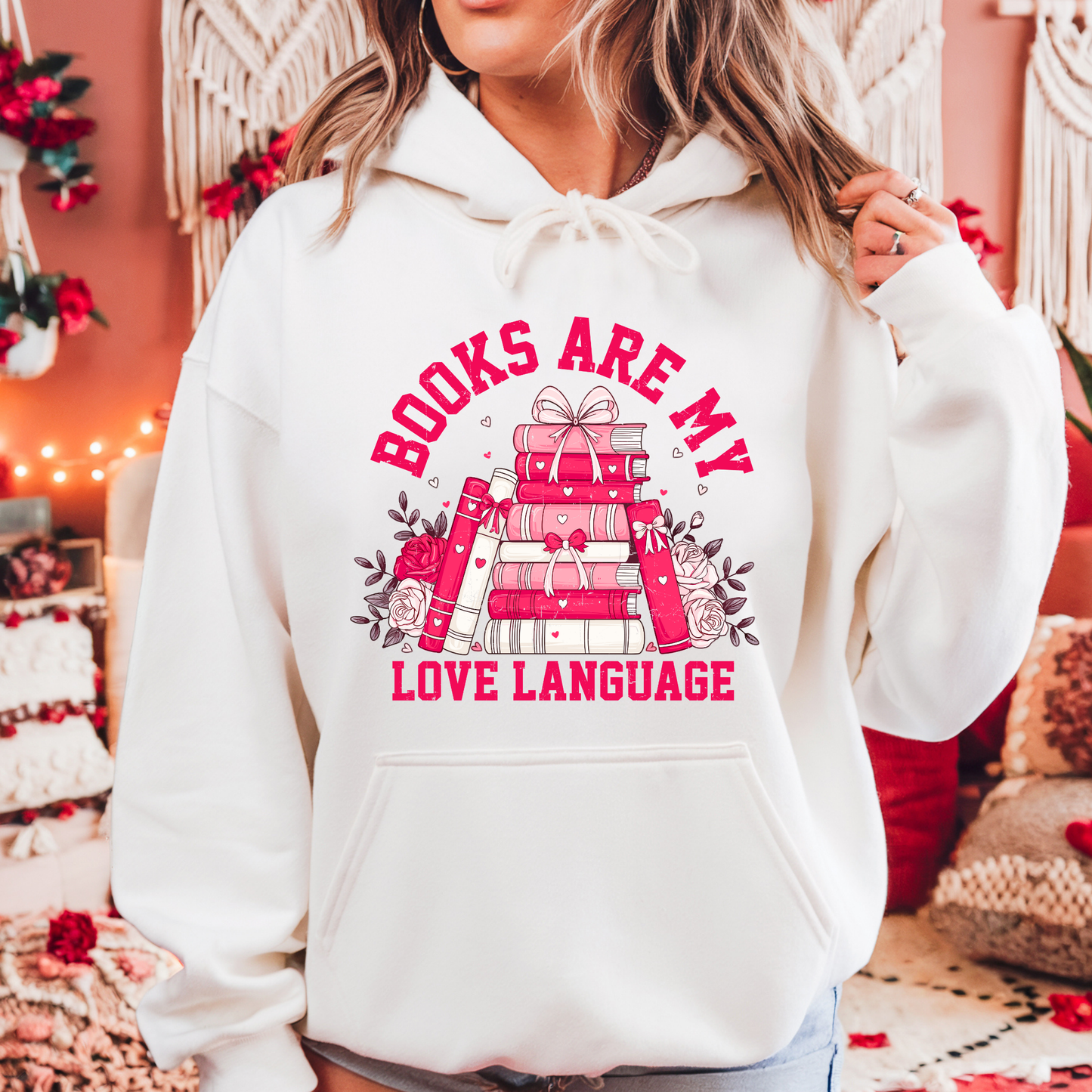 Books Are My Love Language Hoodie