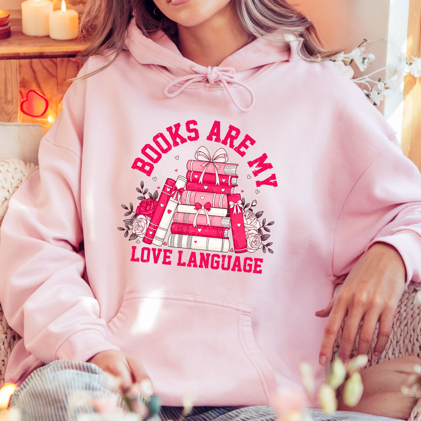 Books Are My Love Language Hoodie