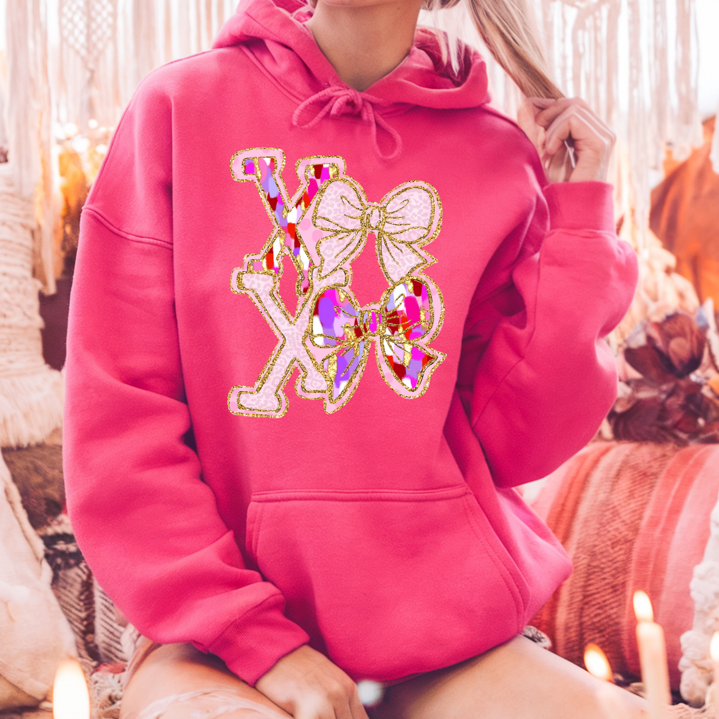 XOXO Bow Hoodie