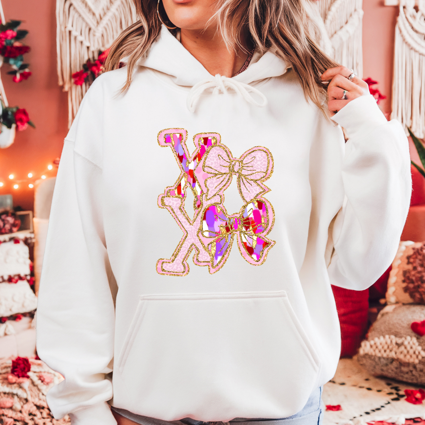 XOXO Bow Hoodie