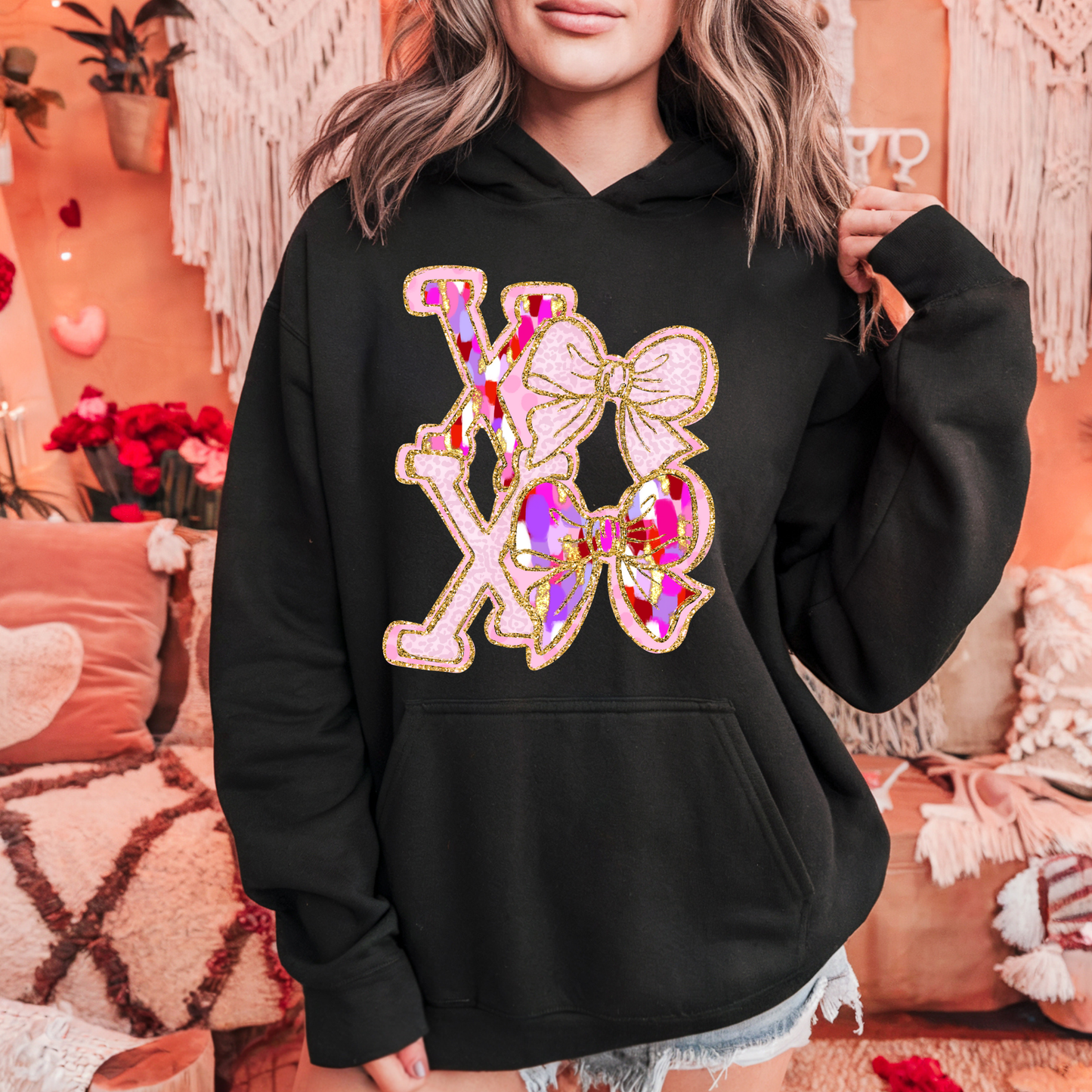 XOXO Bow Hoodie
