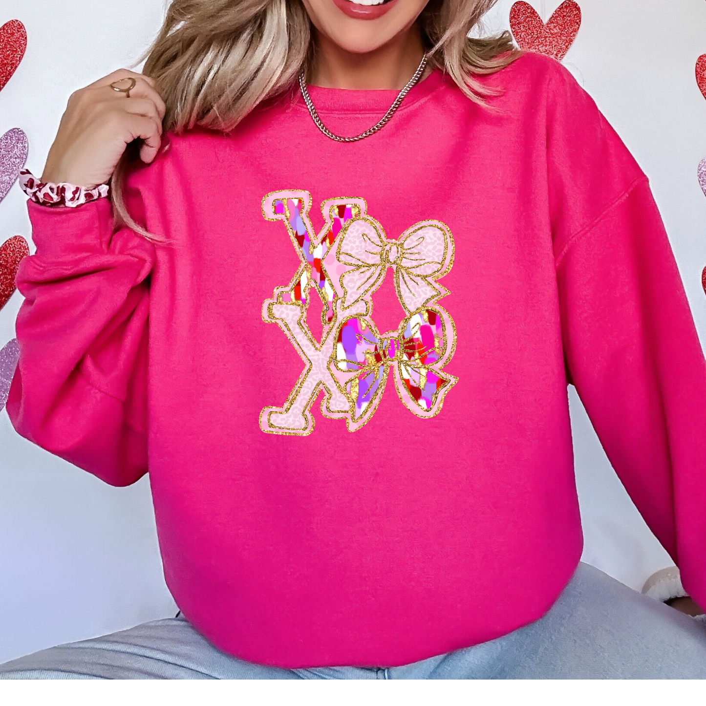 XOXO Bow Sweatshirt