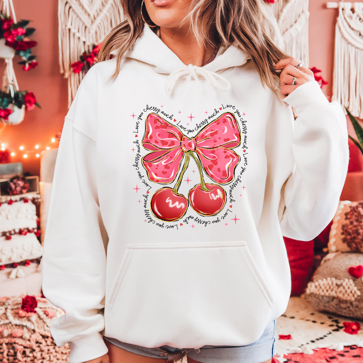 I Love You Cherry Much Hoodie