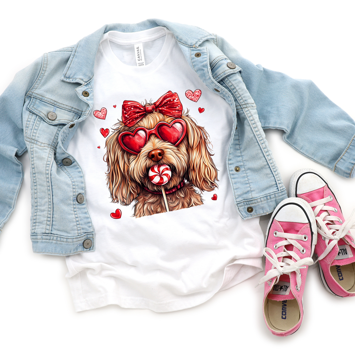 Puppy Love Valentine's Day Kids Sweatshirt