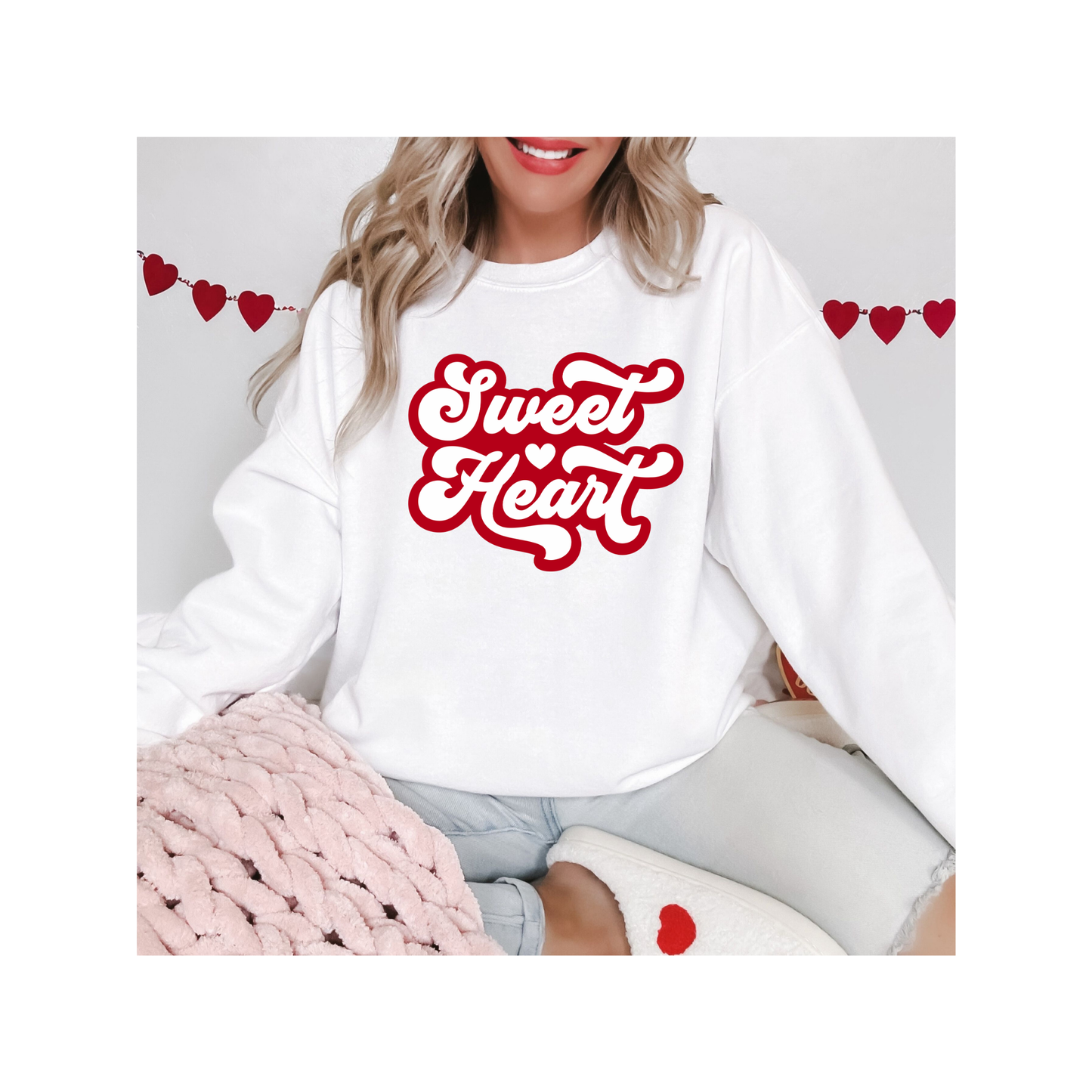 Sweet Heart Valentine's Day Sweatshirt