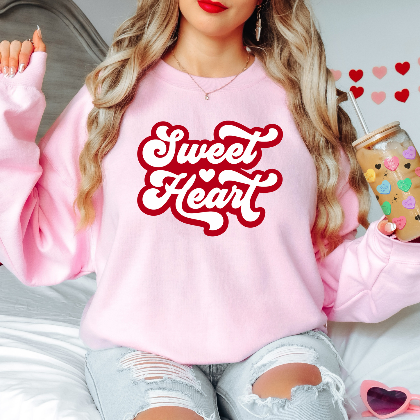 Sweet Heart Valentine's Day Sweatshirt