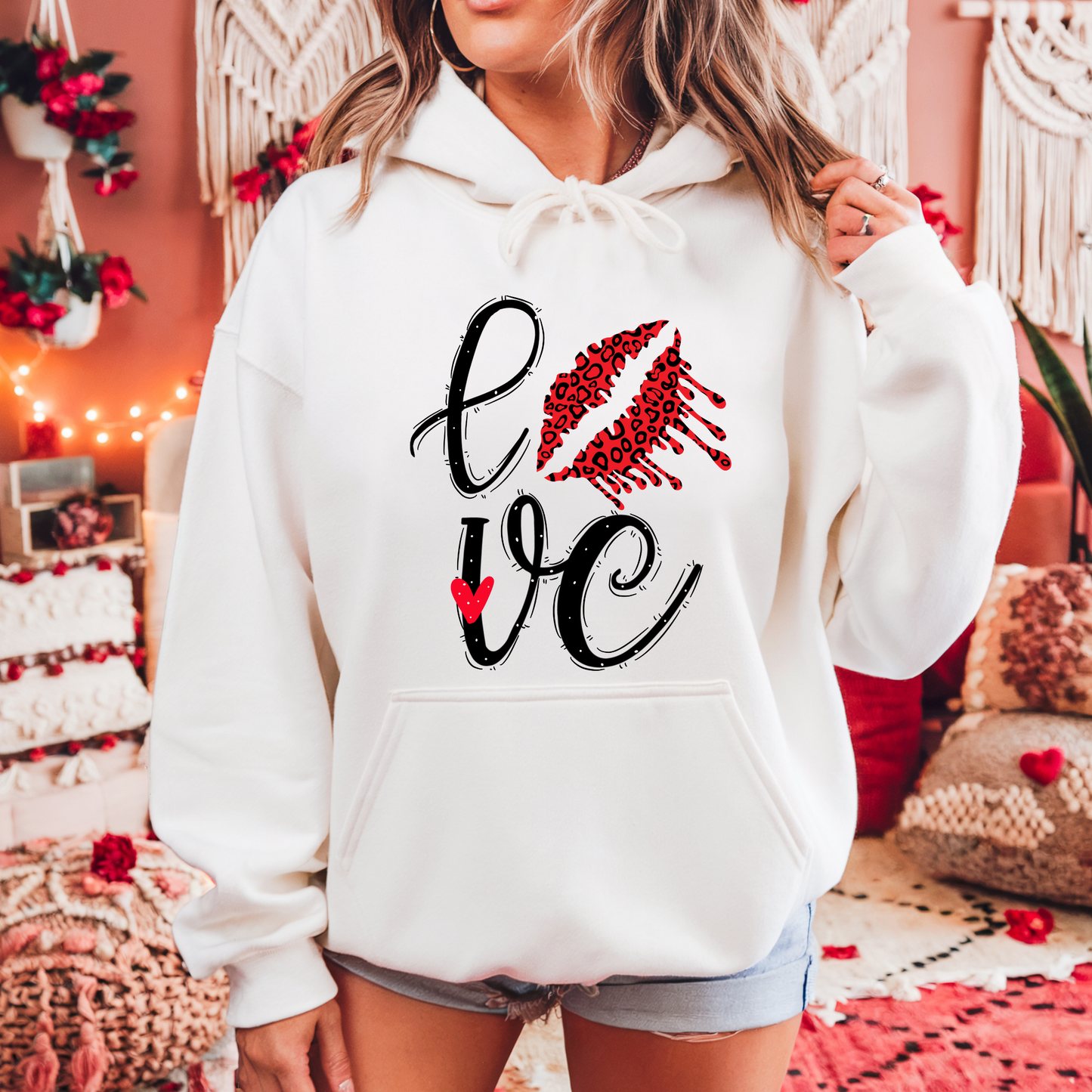Leopard Lips “LOVE” Hoodie