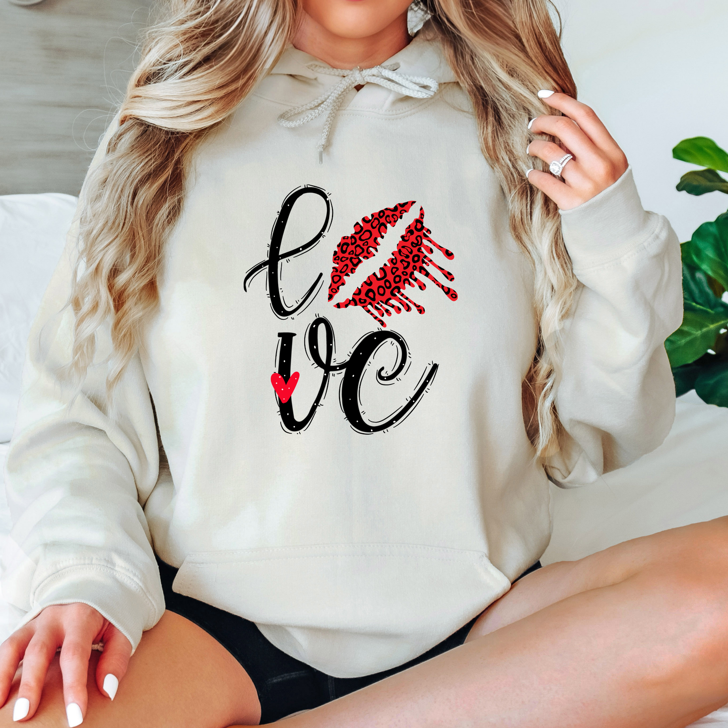 Leopard Lips “LOVE” Hoodie