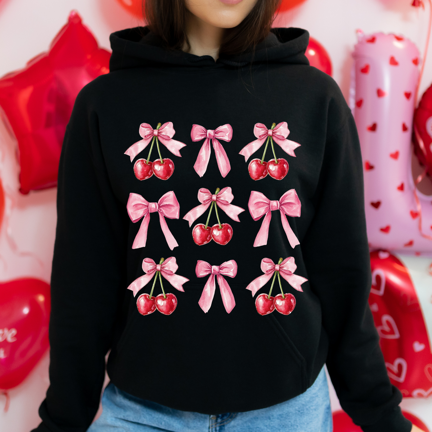 Sweet Cherry Bows Hoodie