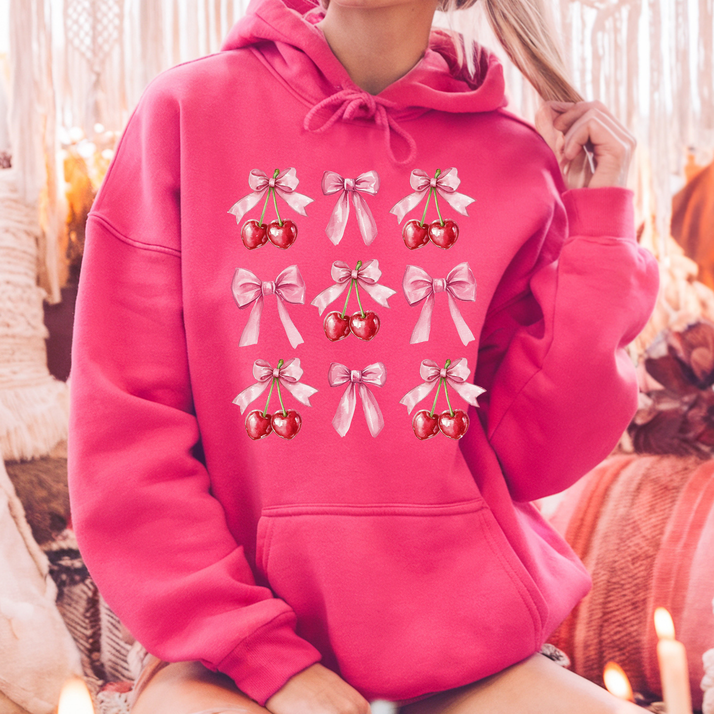 Sweet Cherry Bows Hoodie