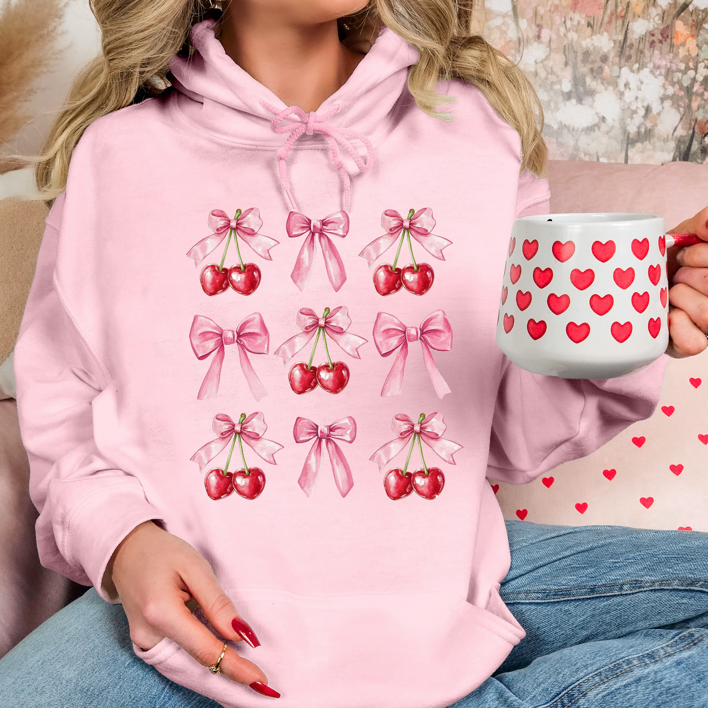 Sweet Cherry Bows Hoodie