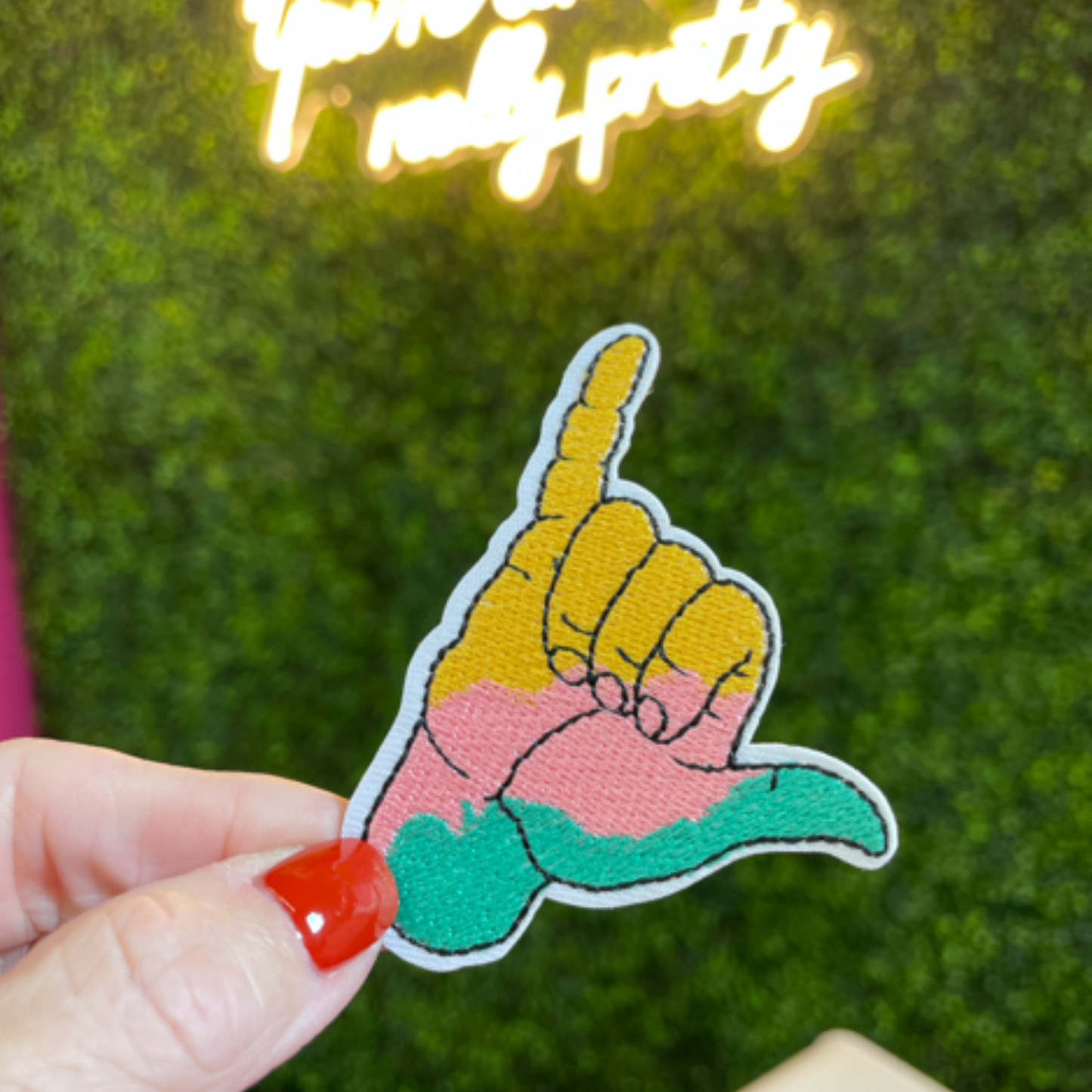 Hang Loose Embroidered Patch