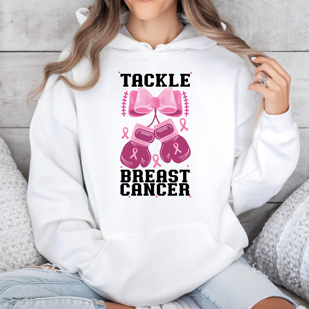 Tackle Cancer Boxing Gloves Hoodie
