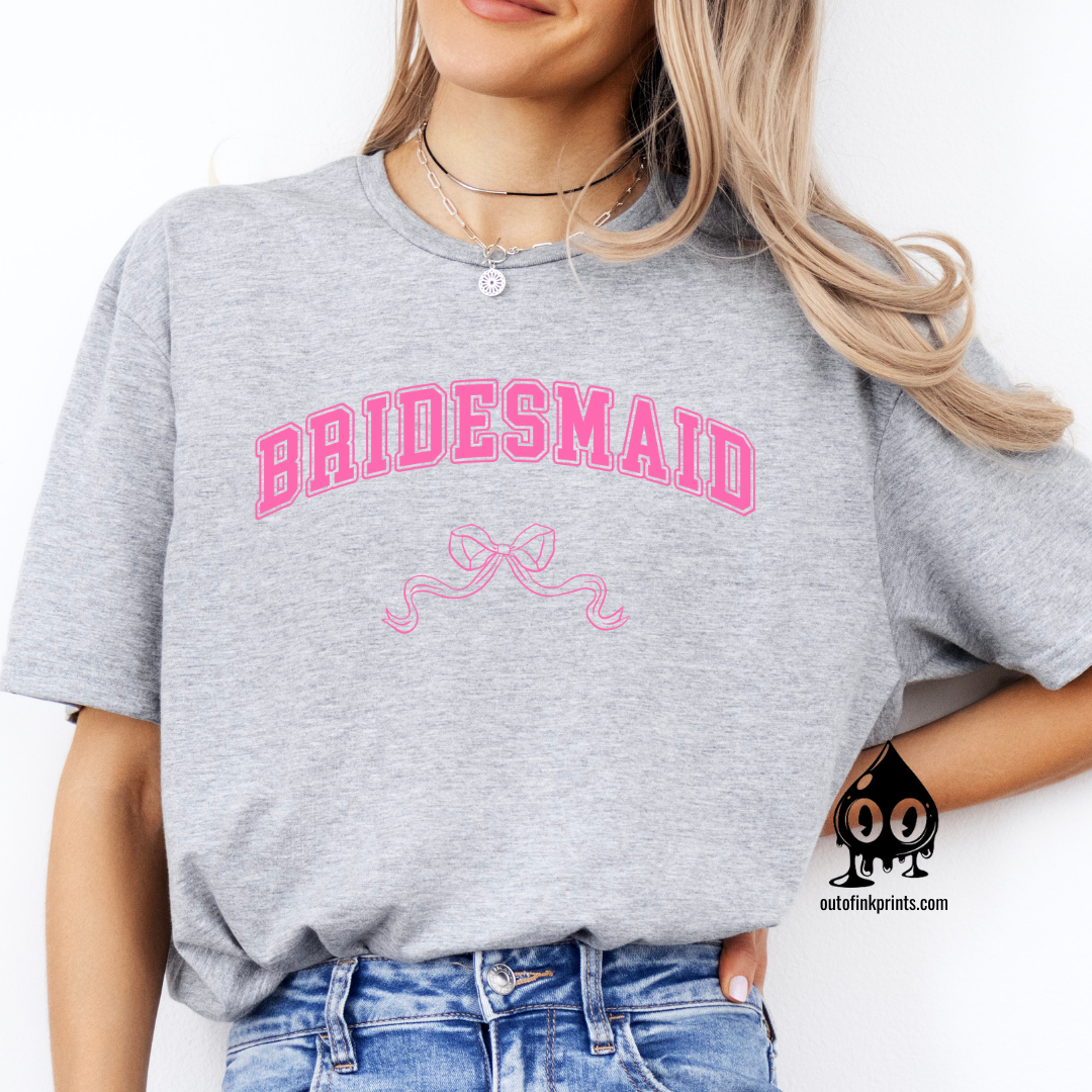 Bridesmaid Bow T-Shirt