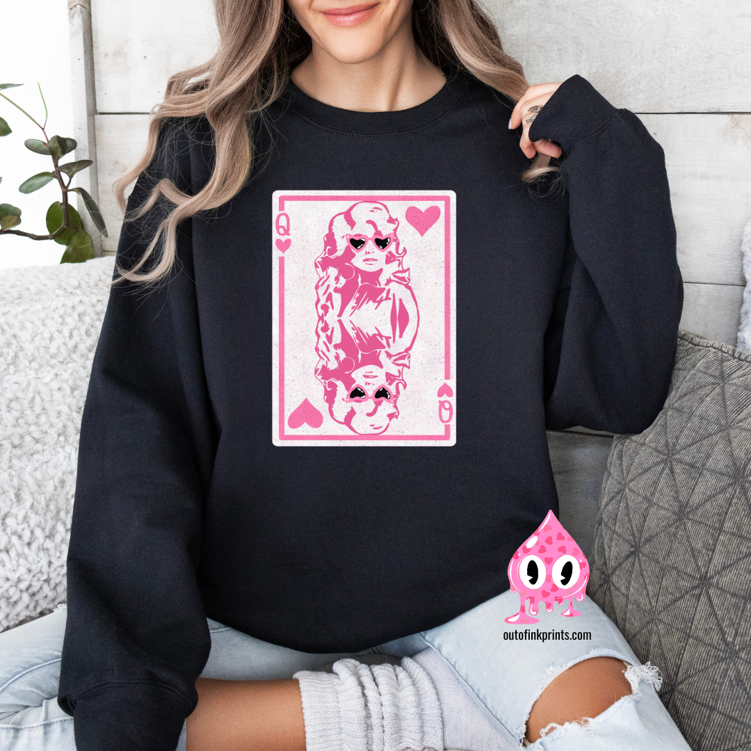 Dolly Queen of Hearts Sweatshirt