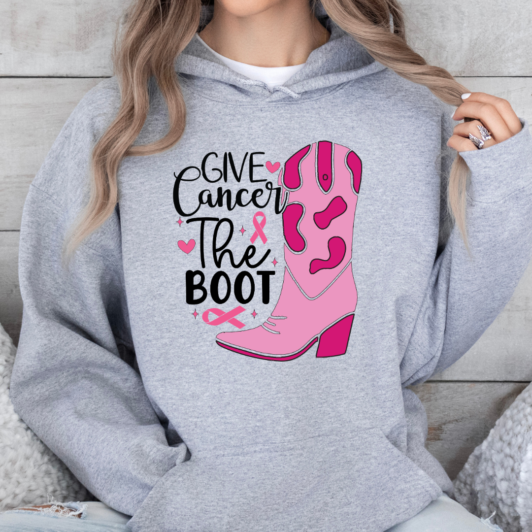Give Cancer the Boot Hoodie