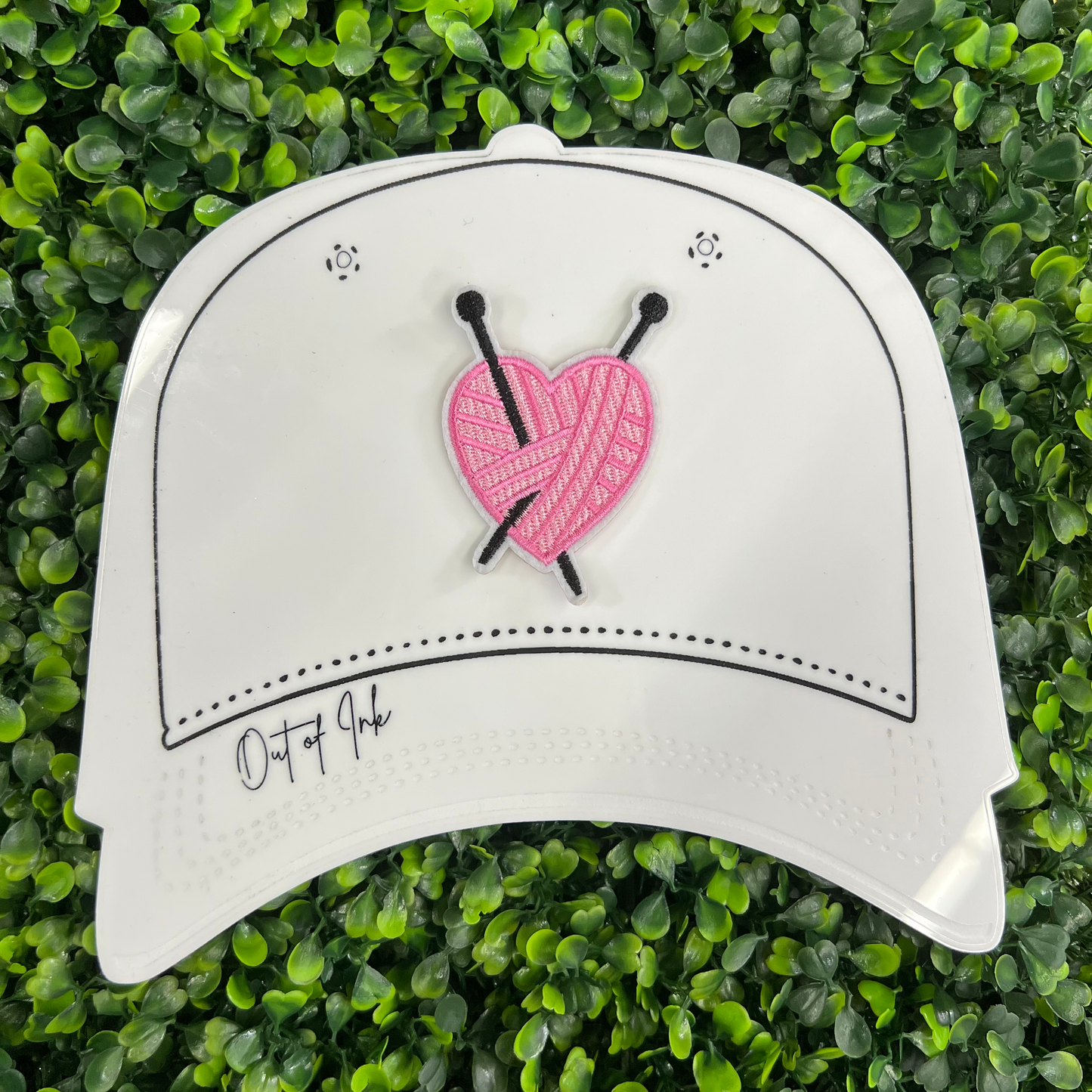 Heart Yarn Embroidered Patch