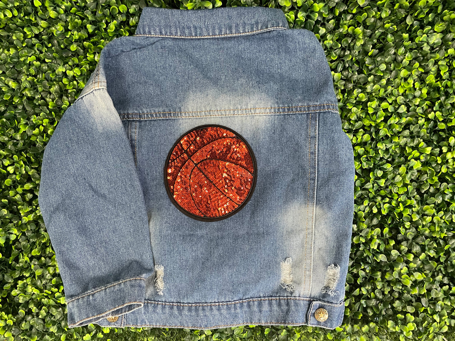 Basketball Sequins Patch
