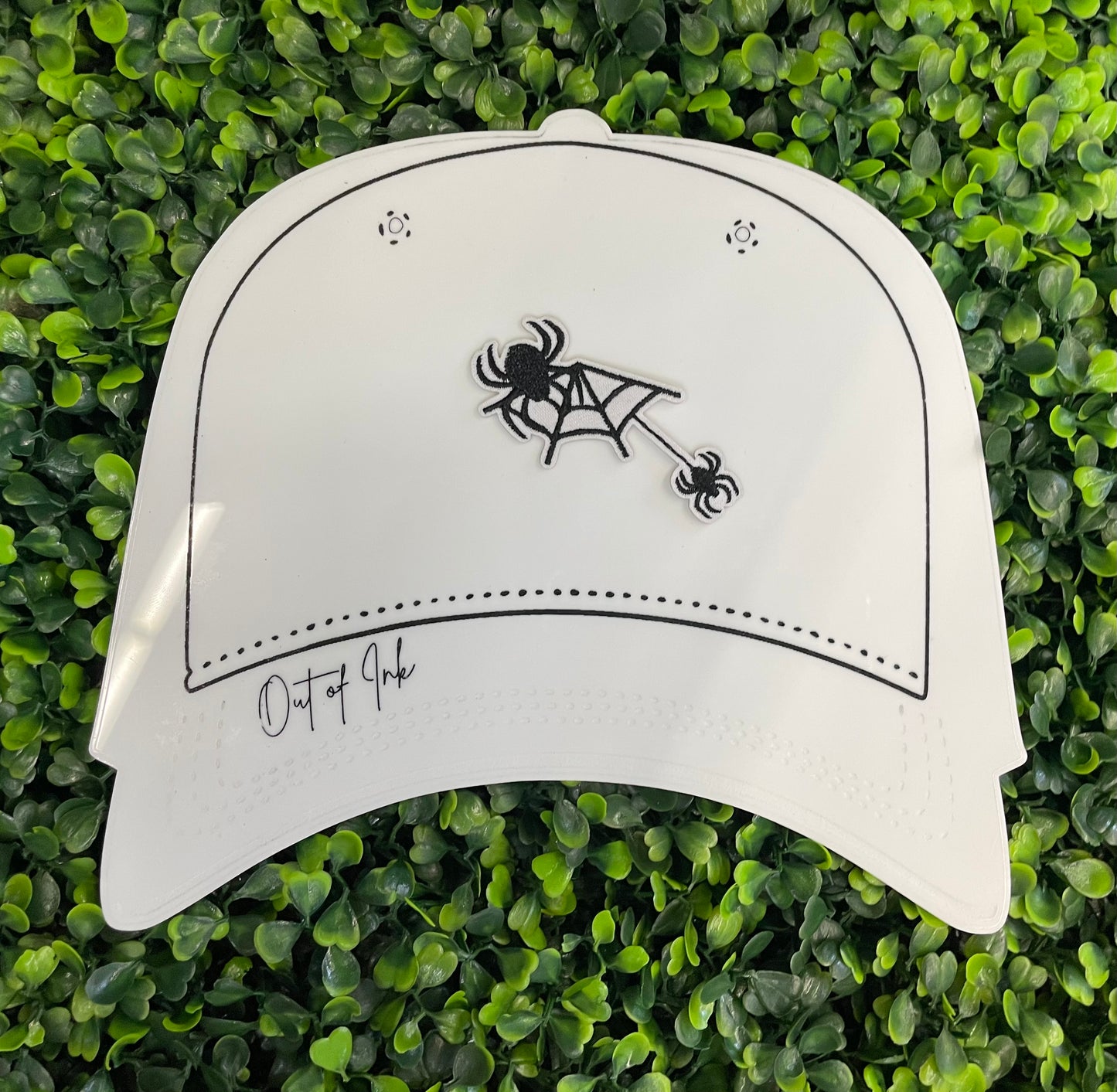 Spider & Web Silhouette Embroidered Patch