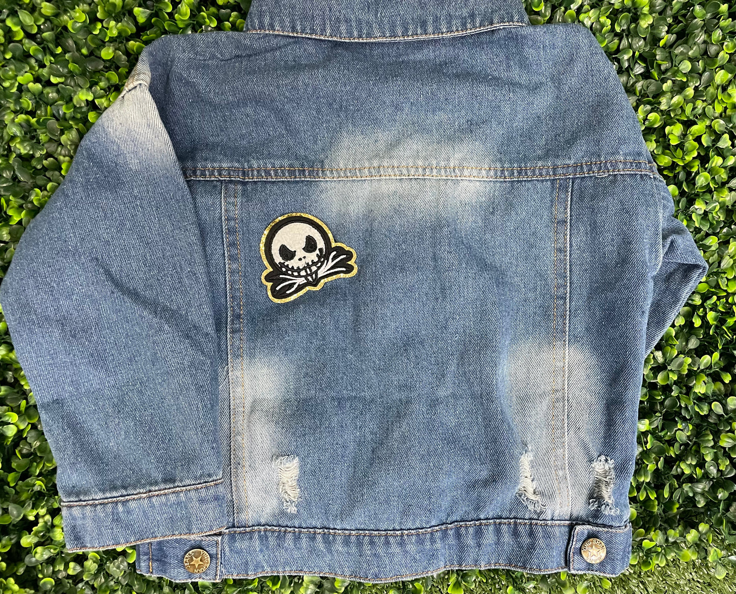 Skeleton Embroidered Patch