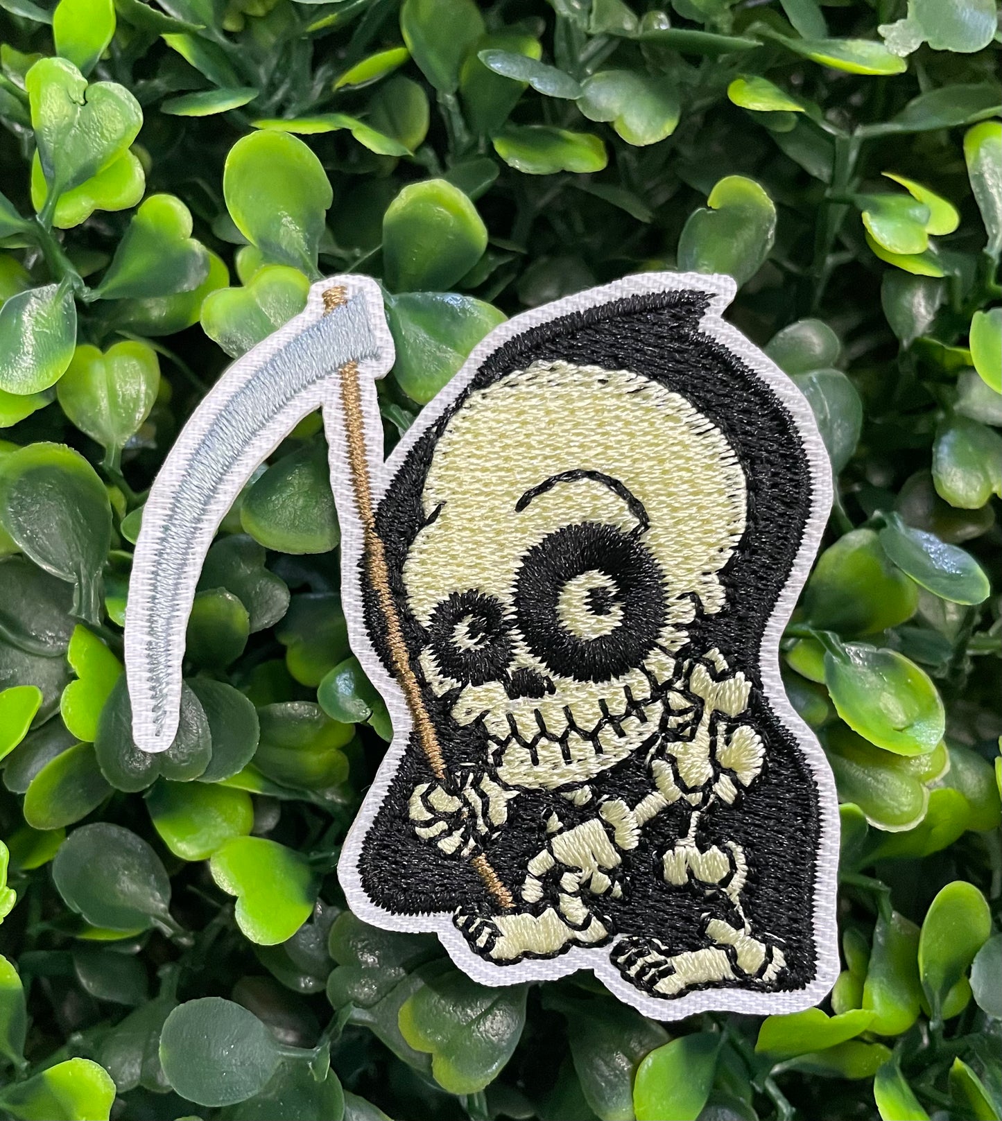 Grim Reaper Embroidered Patch