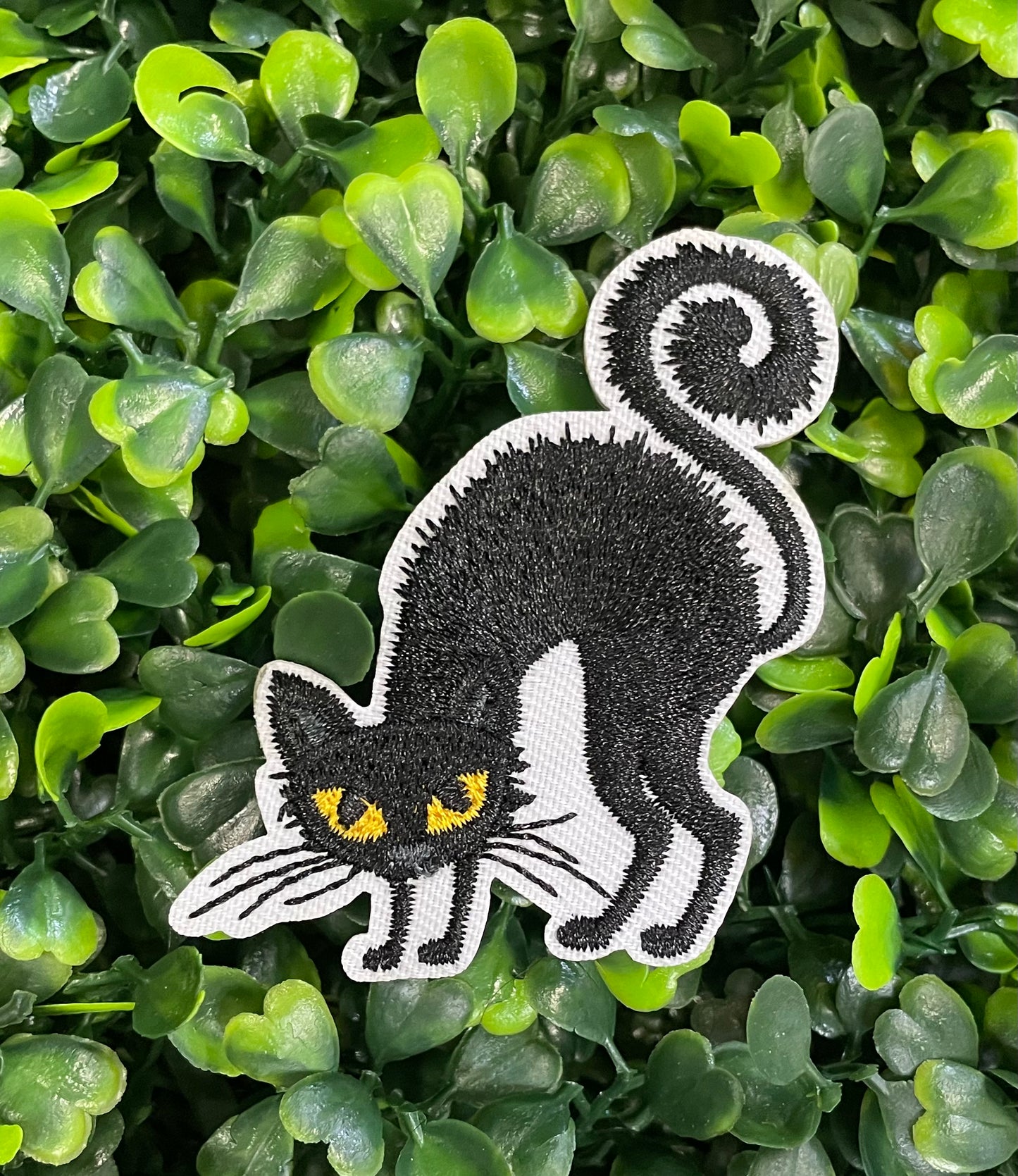 Black Cat Embroidered Patch