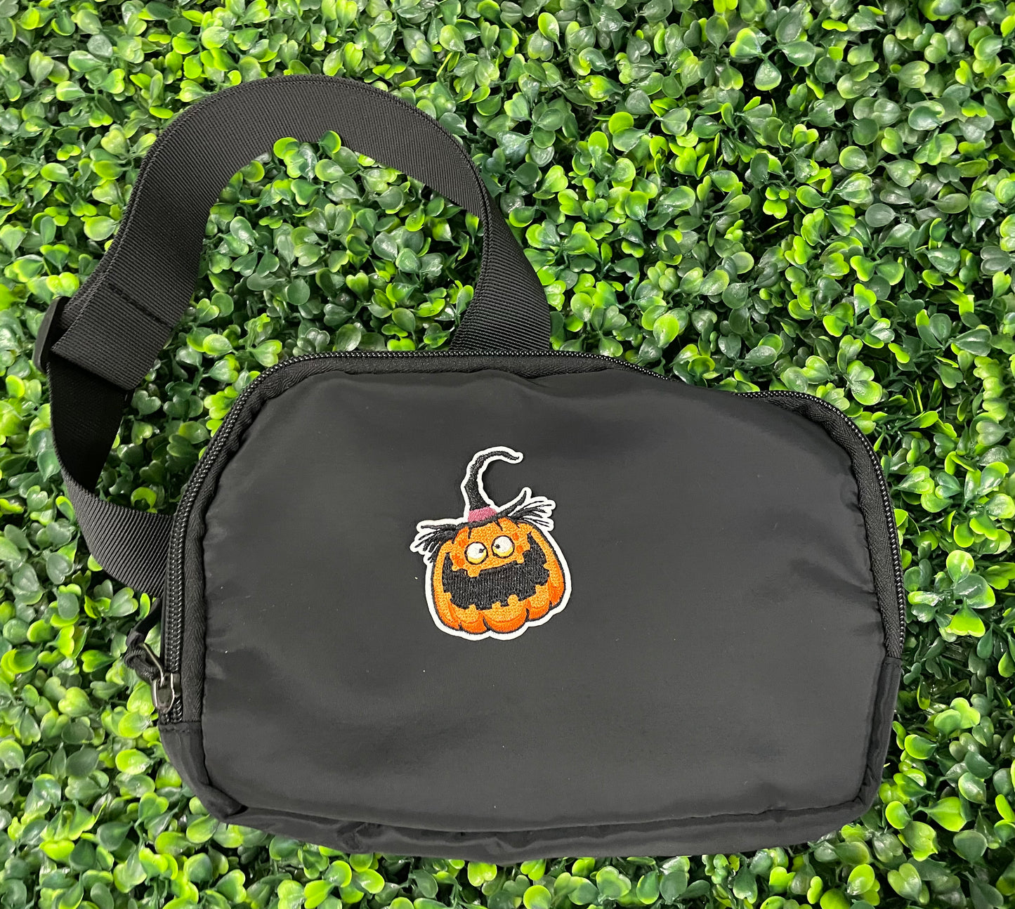 Goofy Jack-O'-Lantern Embroidered Patch