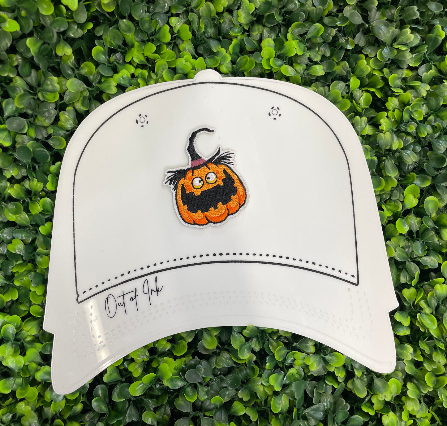 Goofy Jack-O'-Lantern Embroidered Patch