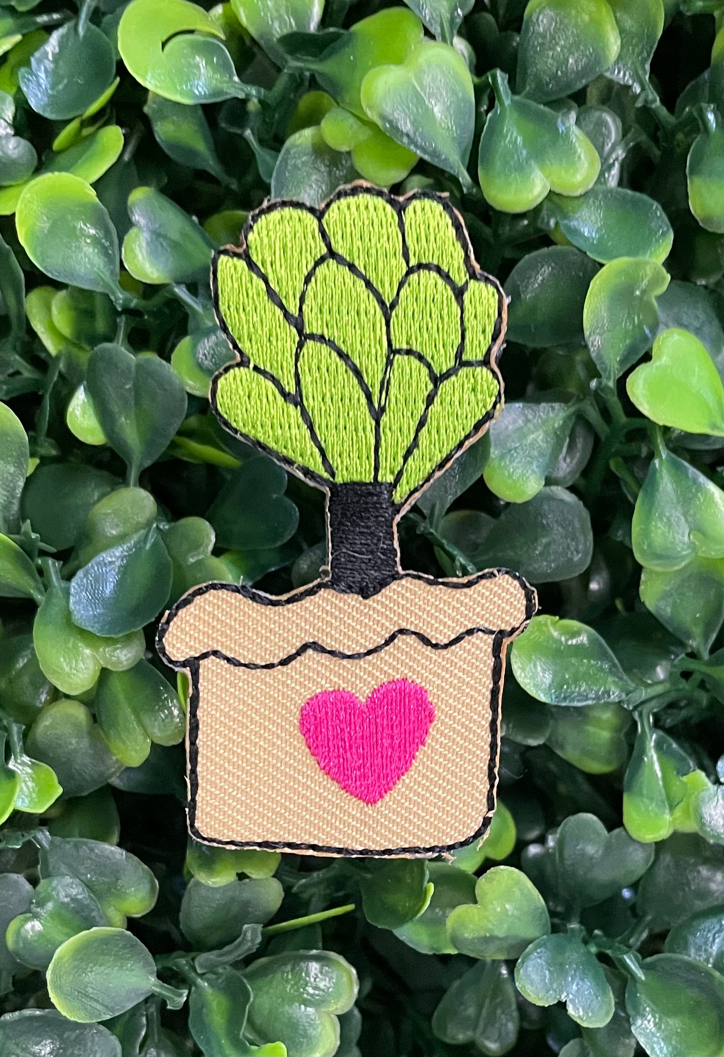 Coquette Succulent Embroidered Patch