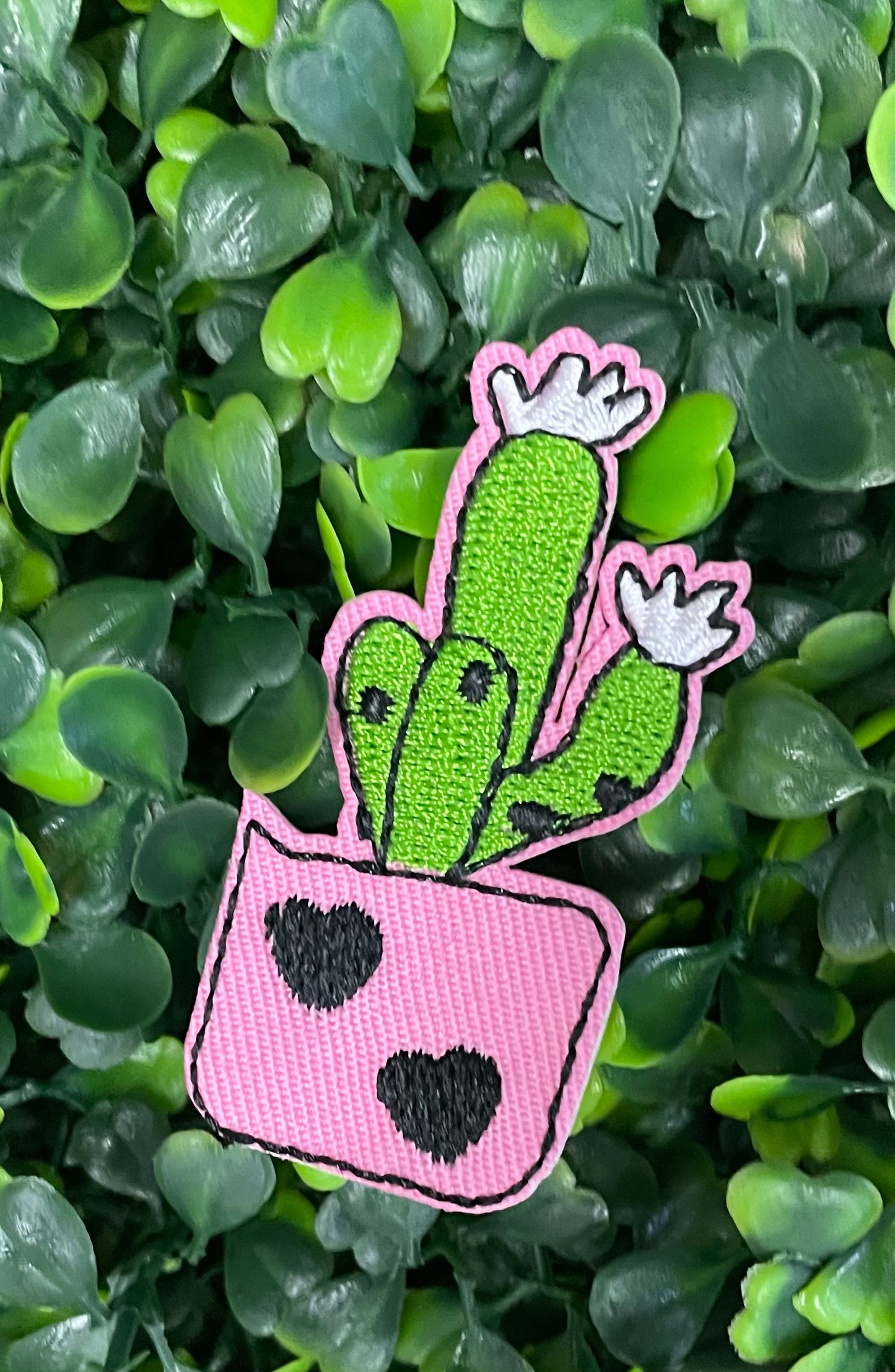 Love Cactus Embroidered Patch