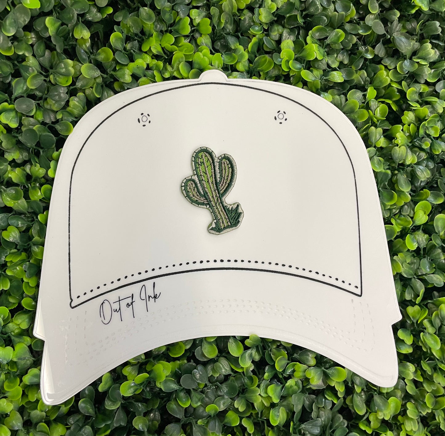 Green Cactus Embroidered Patch