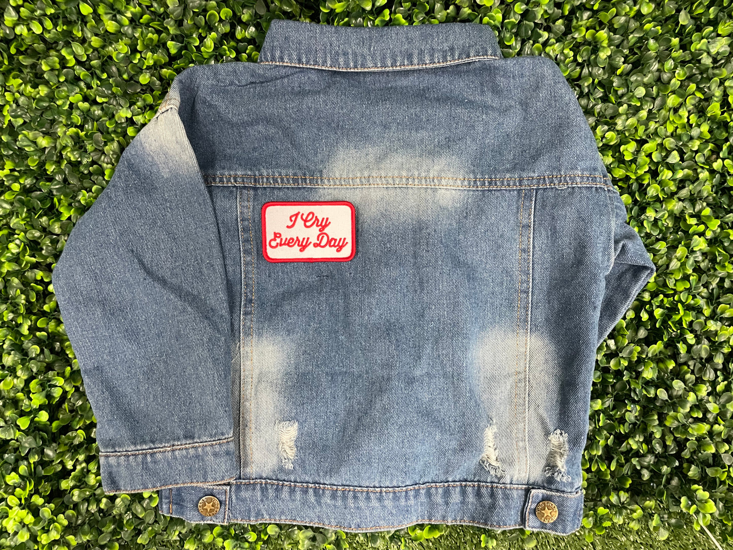 I Cry Every Day Embroidered Patch