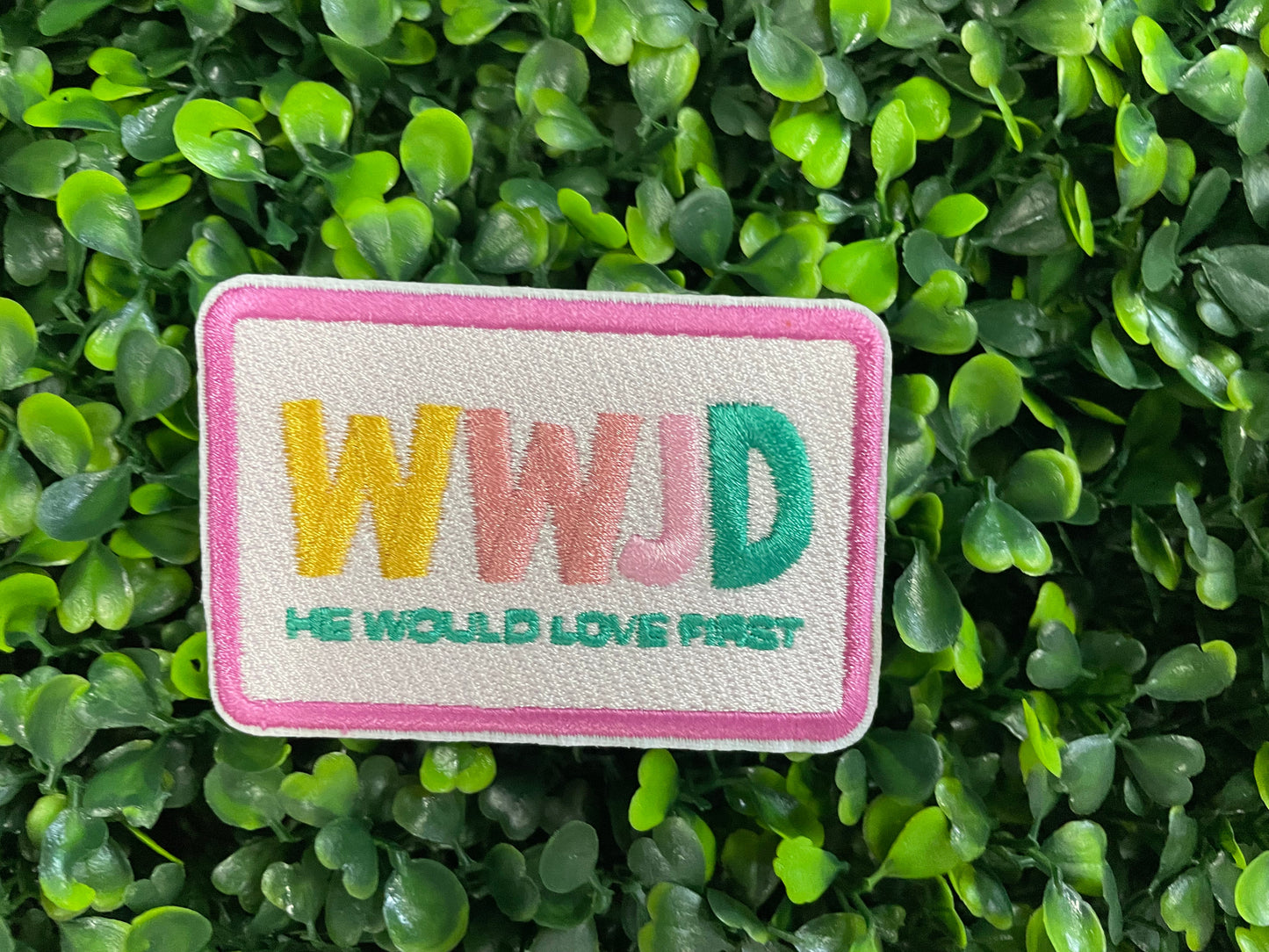WWJD Colorful Embroidered Patch