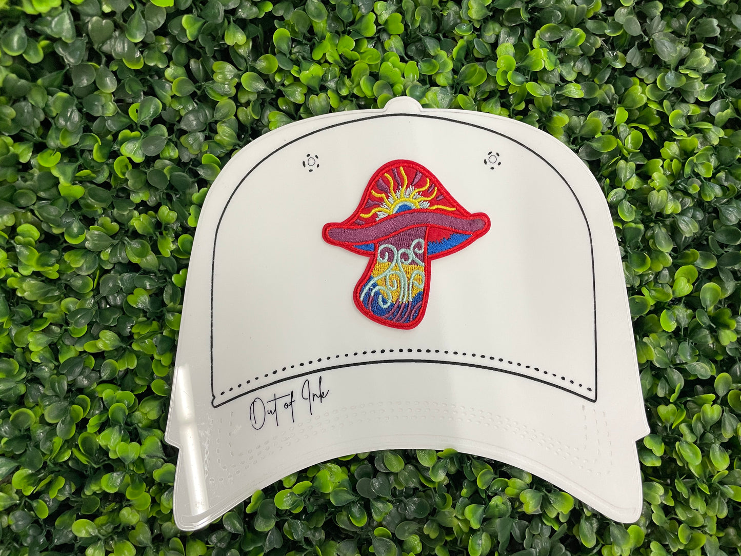 Colorful Mushroom Embroidered Patch