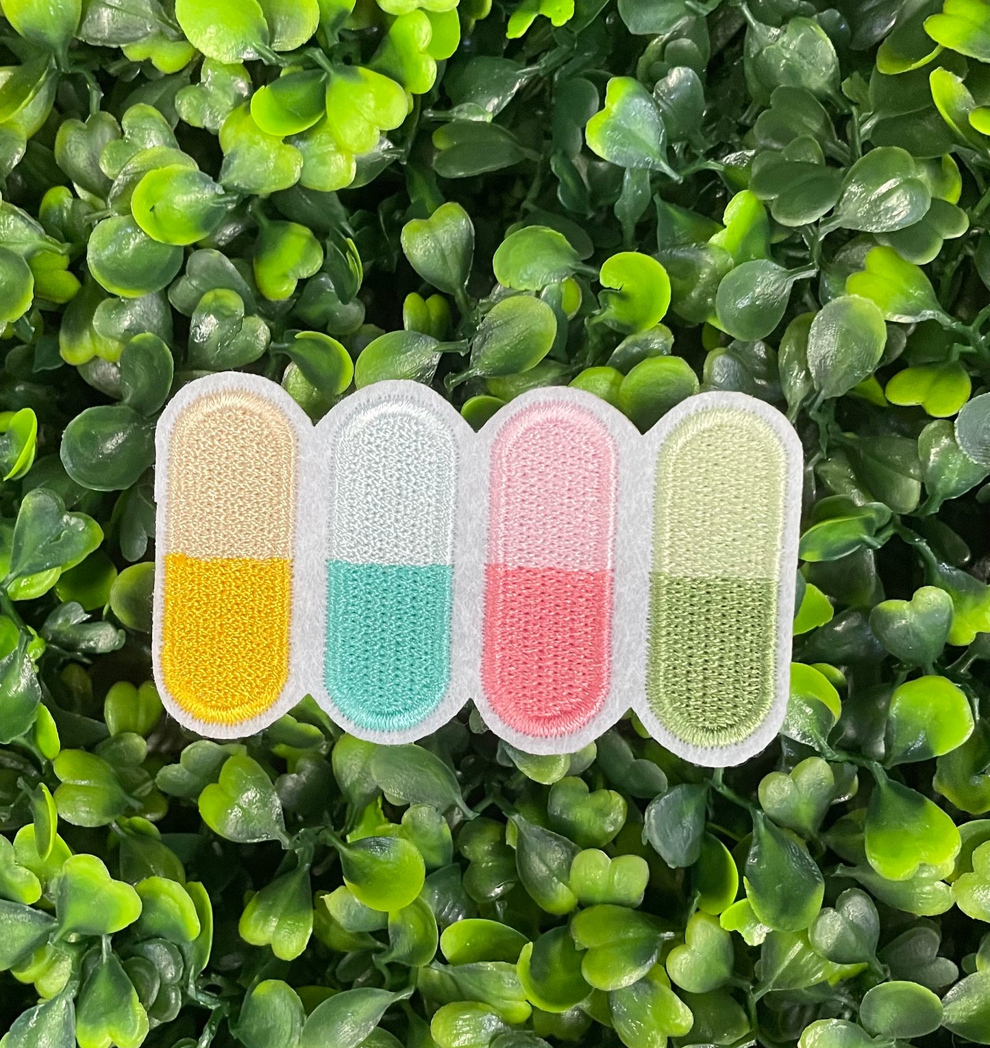 Pastel Rainbow Bandaid Embroidered Patch