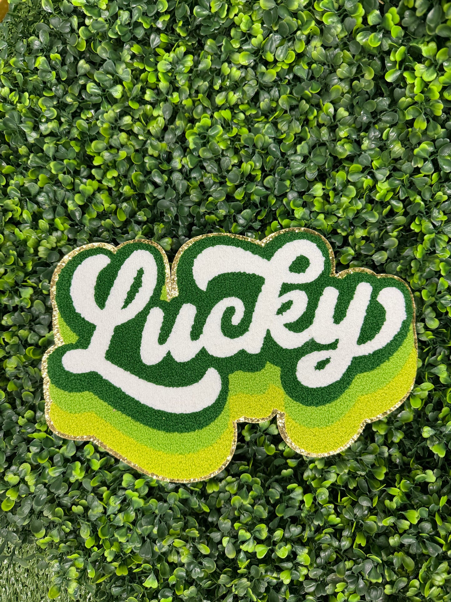 Lucky Chenille Embroidered Patch