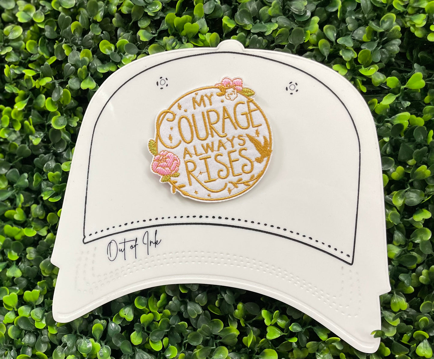 Courage Always Rises Embroidered Patch