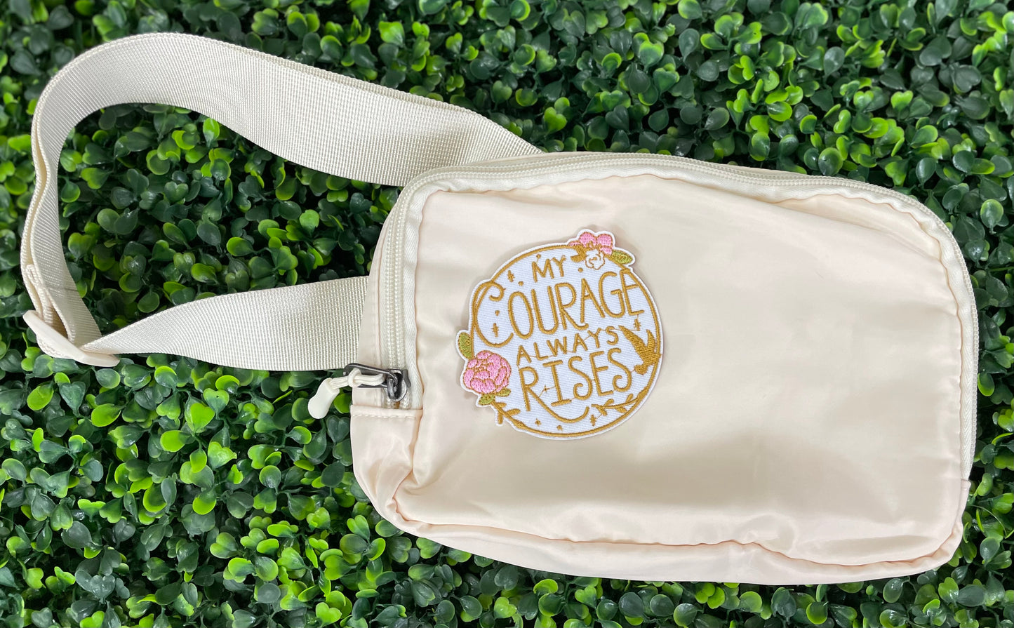 Courage Always Rises Embroidered Patch