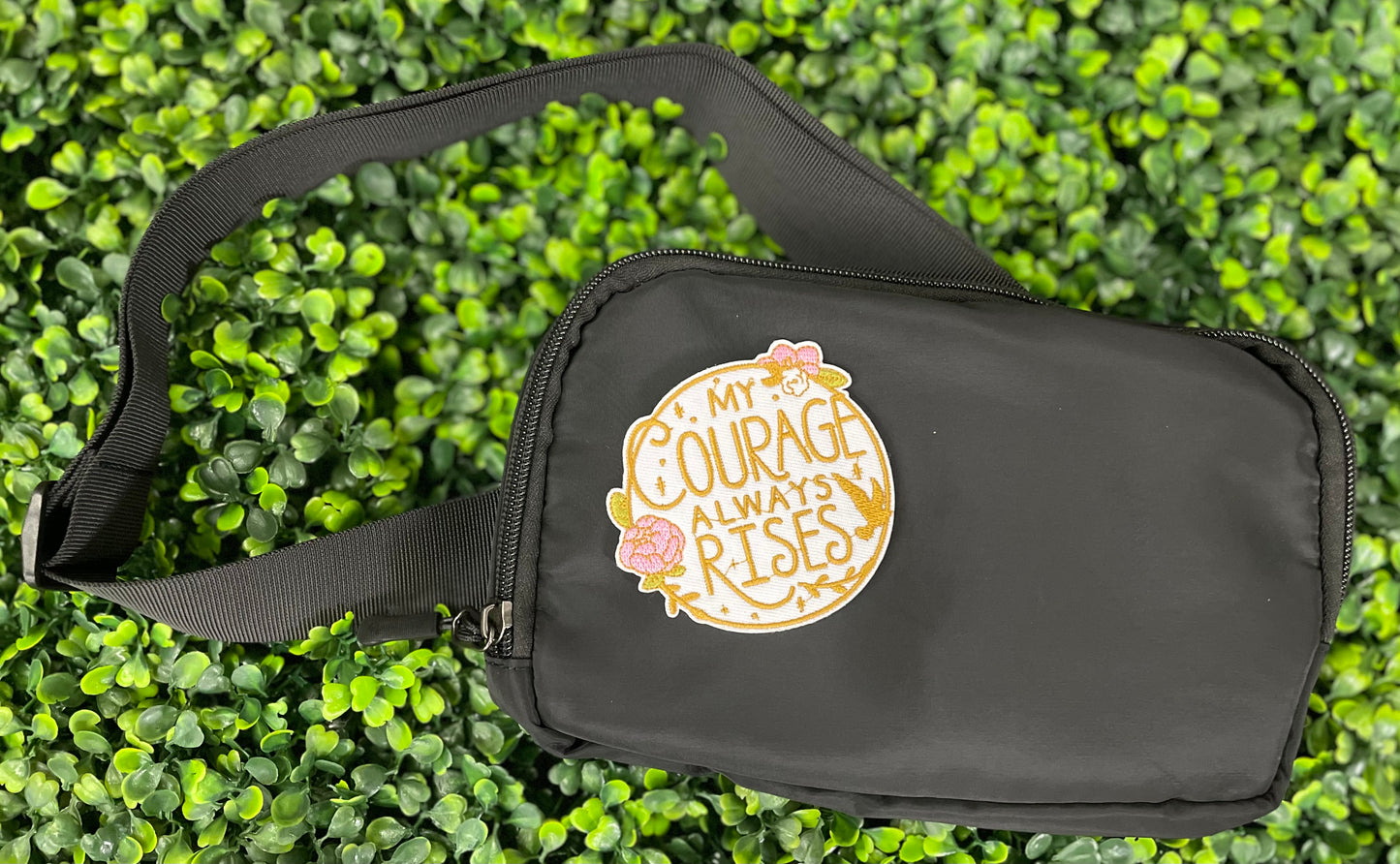 Courage Always Rises Embroidered Patch