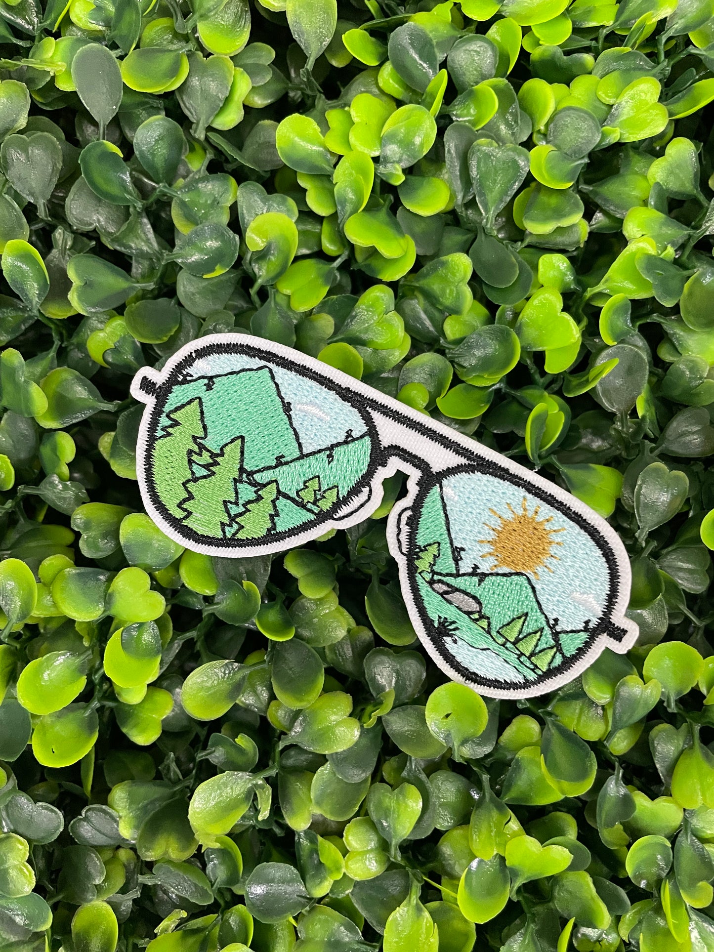 Aviator Sunglasses Embroidered Patch